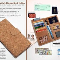 Eco Friendly Cork Cheque Book Holder S 19
