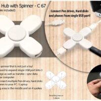 3 USB Hub With Spinner