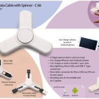 3 in 1 Data Cable with Spinner