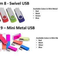 Multicolor Swivel Pen Drive