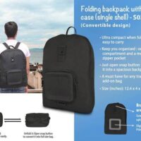 S03 Folding Backpack With Hard case