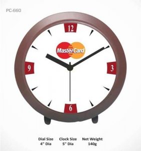 Master Card Table Clocks