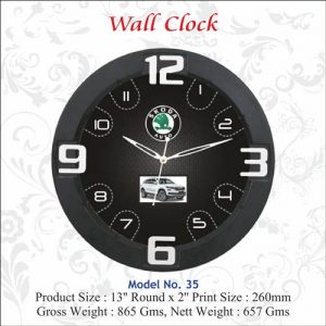 Round Plastic Wall Clock