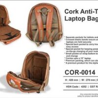 Cork Anti Theft Laptop backpacks