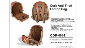 Cork Anti Theft Laptop backpacks