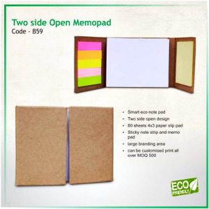 Two Side Open Memopad