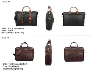 Pure Black Leather Bag