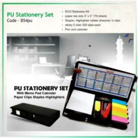 PU Stationery Set With Memo Pad