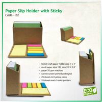 Paper Slip Holder With Sticky Post It