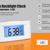 Vista backlight Clock With Temprature A 102