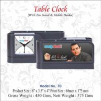 Pen Stand Clock & Mobile Holder