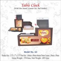 Table Clock With Coaster Sets