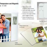 Clock With Temprature & Magnetic Photo Frame