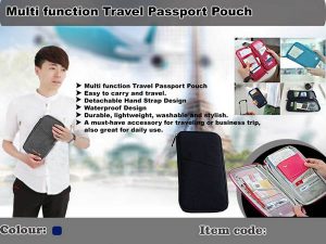 Multi Function Travel Passport Pouch