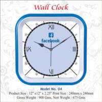 Facebook Wall Clock