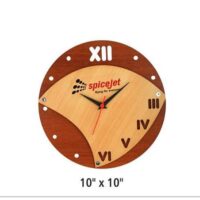 Spicejet Wooden Wall Clock