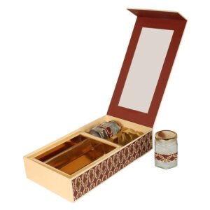 Designer ribbon-tied dry fruit hampers