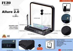 Fuzo Allure Magnetic Lamp With Clock
