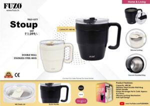 Fuzo Stoup Double Wall Steel Mug