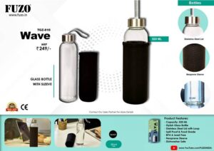 Fuzo Wave Glass Bottle With Sleeves