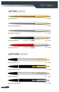 Parker Jotter Stainless Steel Gold Trim Ball Pen