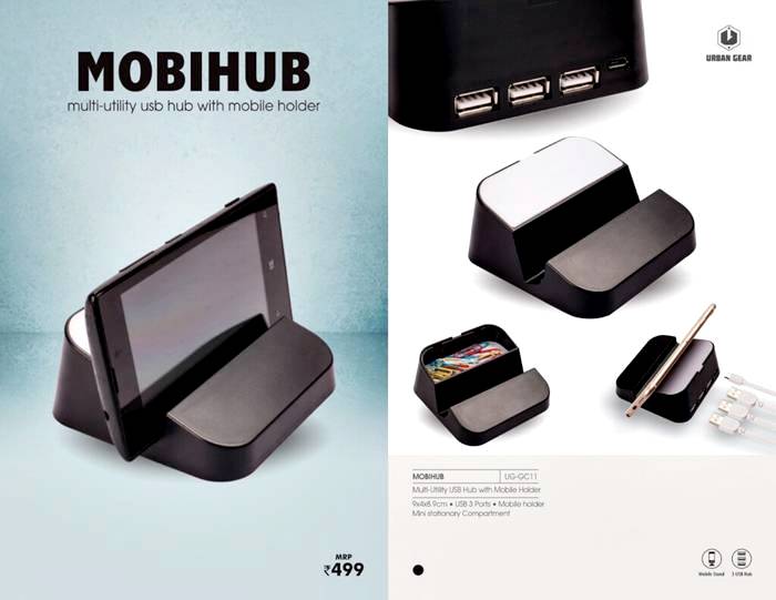 USB Hub With Mobile Holder MOBIHUB