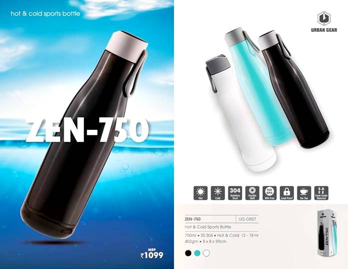 Hot & Cold Sports Bottle ZEN 750ML