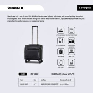 Samsonite Vigon 2 Cabin Trolley Luggage Bag