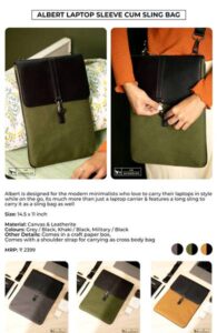 The Backbencher Albert Laptop Sleeve Cum Sling Bag