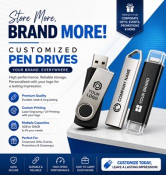 Customized pen drives